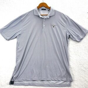 Turtleson‎ Polo Shirt Men's XL Multicolor Geometric Dots Golf Short Sleeves